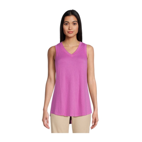 TIME and TRU Womens Sleeveless Semi Lose Top Size XL 16-18 Pink New - Picture 3 of 8